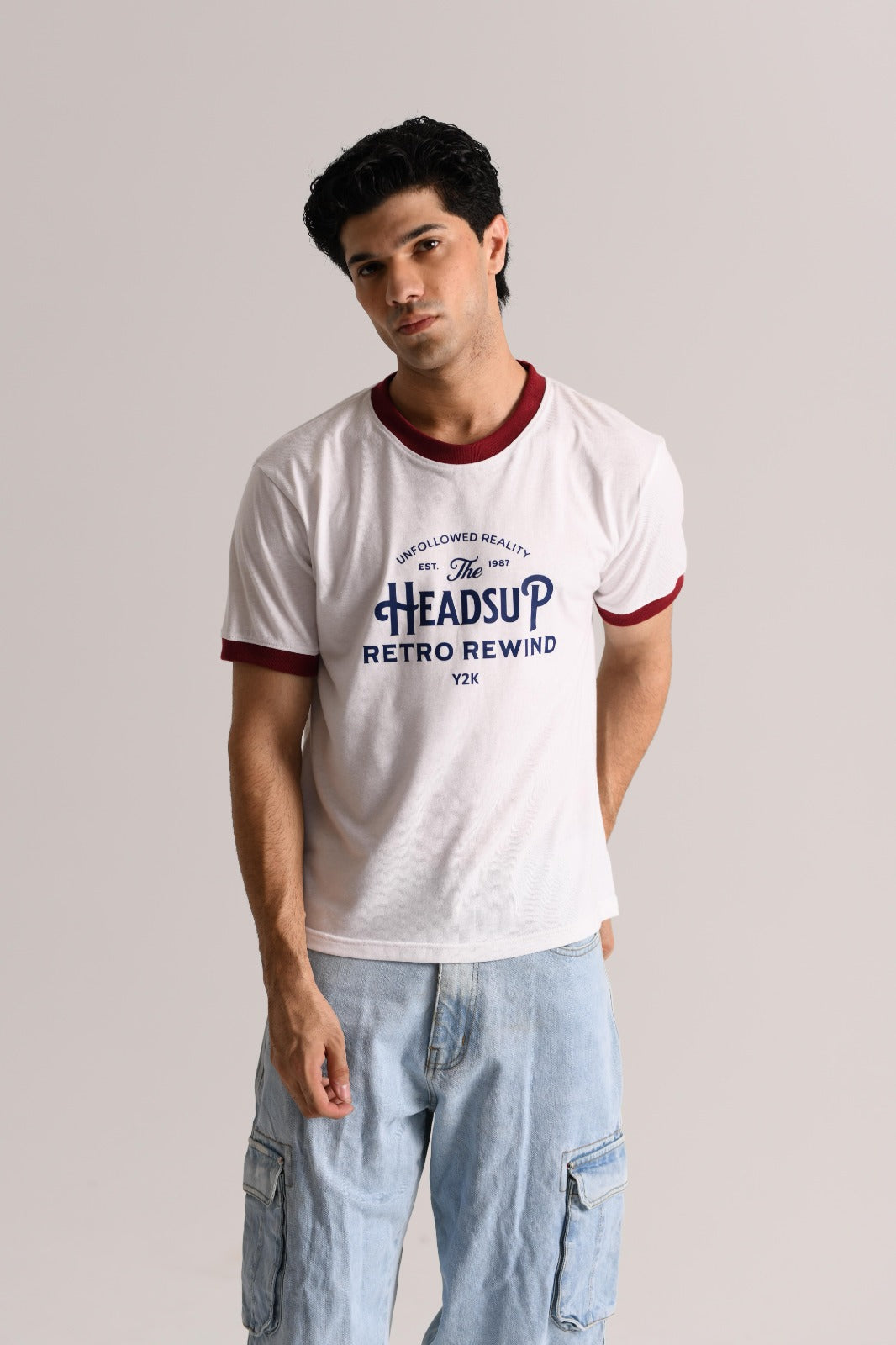 White Cotton Jersey Top