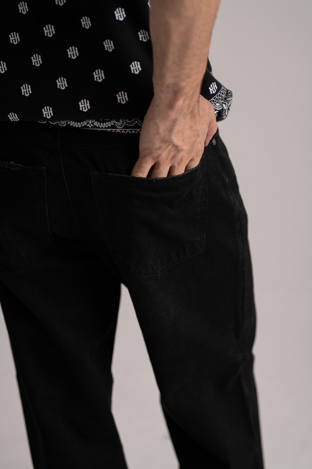 Black Loose Fit Terry