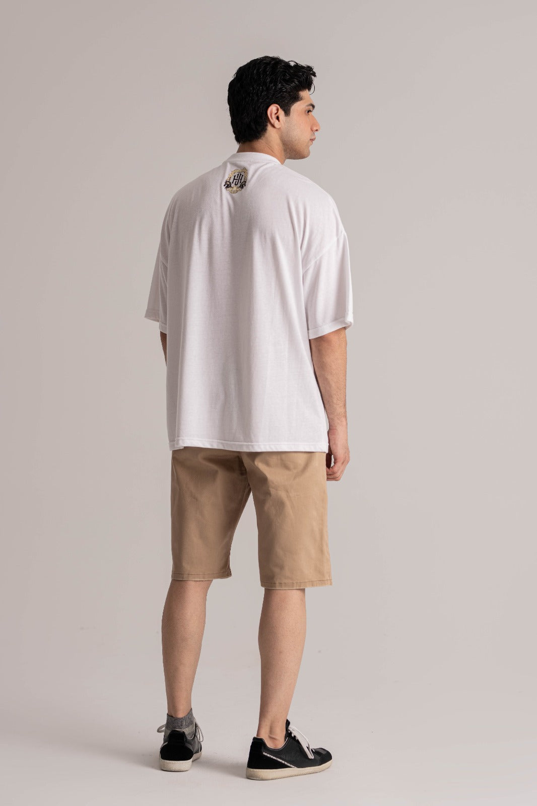 White Oversized Signature Graphic Tee