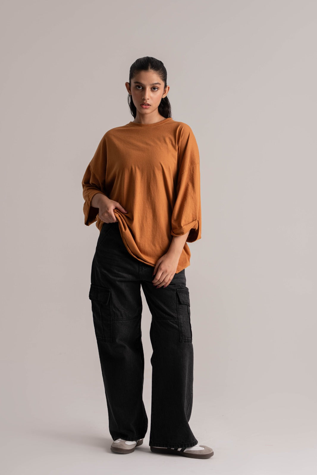 Camel Oversized Tee