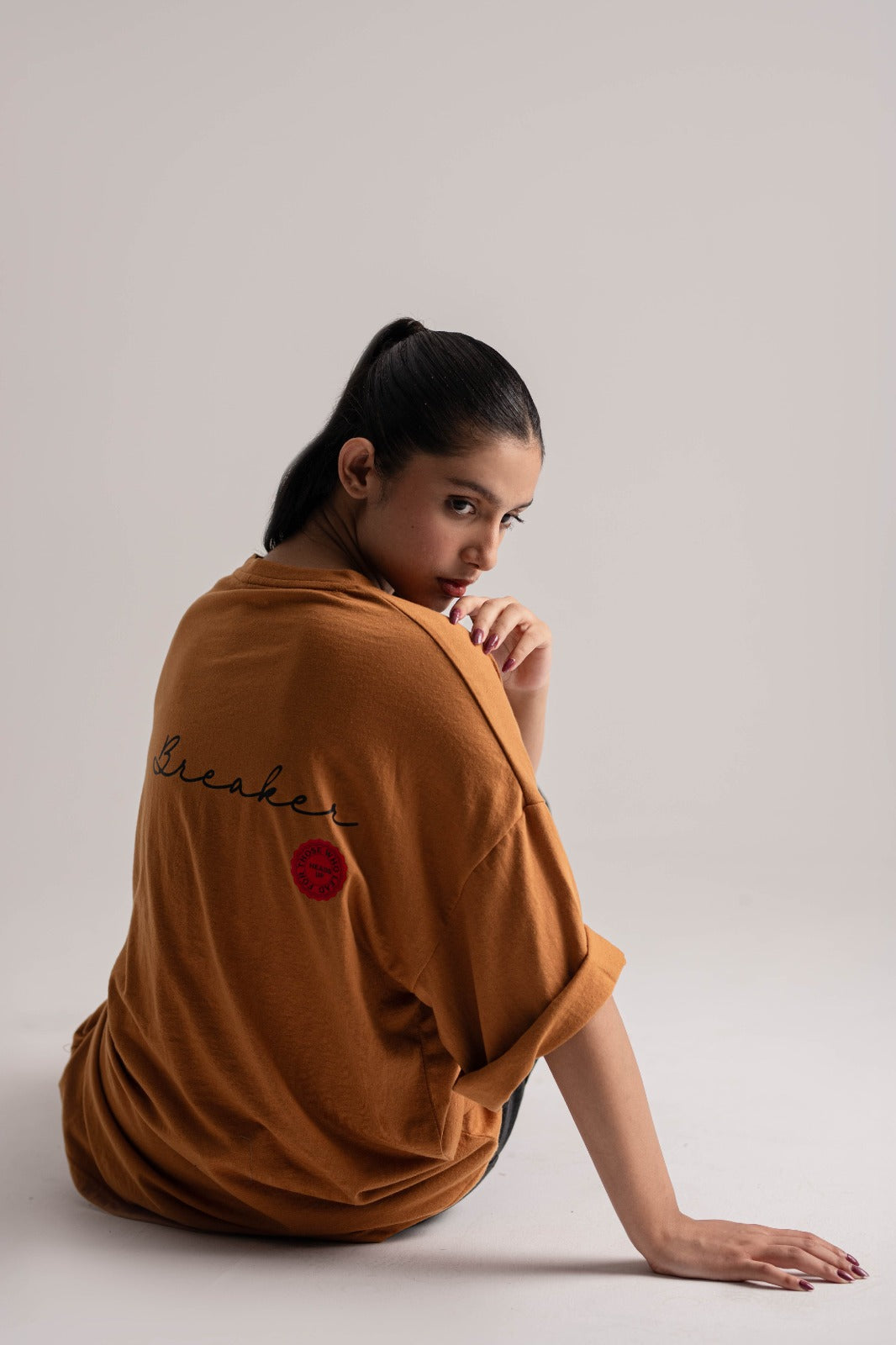 Camel Oversized Tee