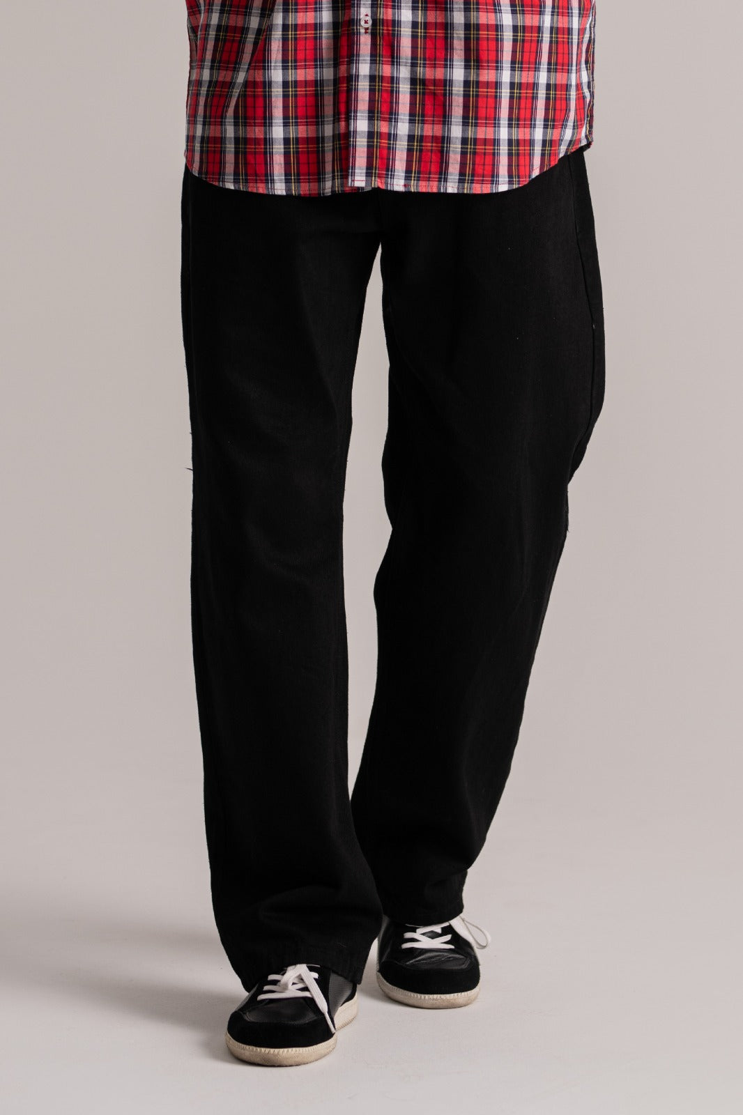 Black Denim Cargo Pant