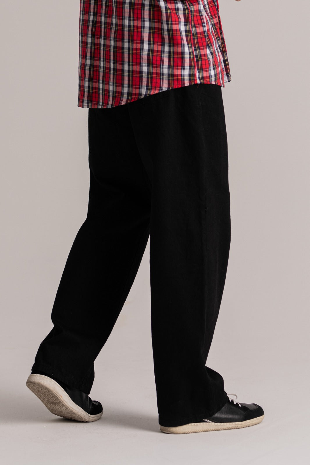 Black Denim Cargo Pant