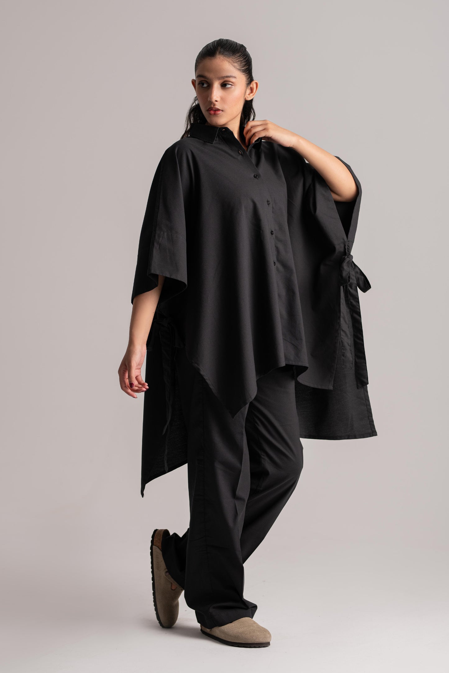 Black Cotton Co-ord Set