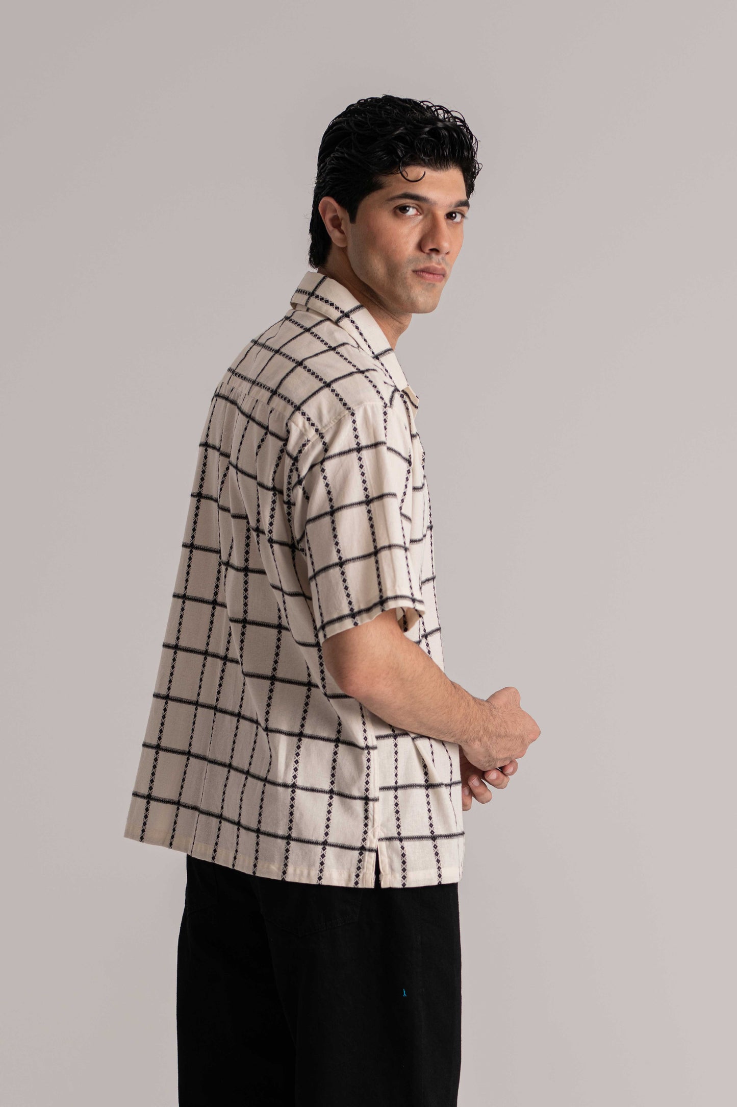 Off-White Half Sleeve Shirt