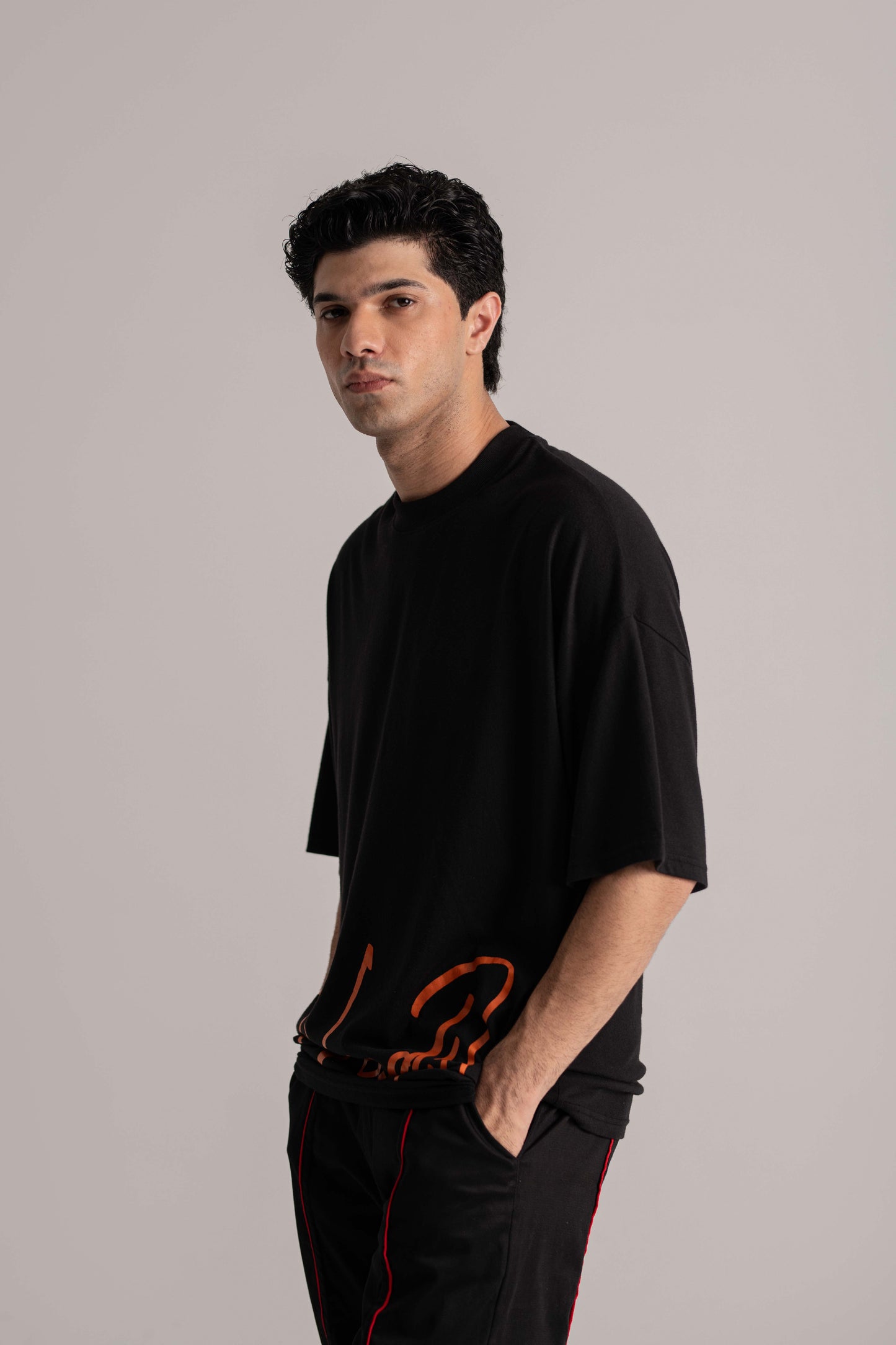 Black Oversized Tee Shirt