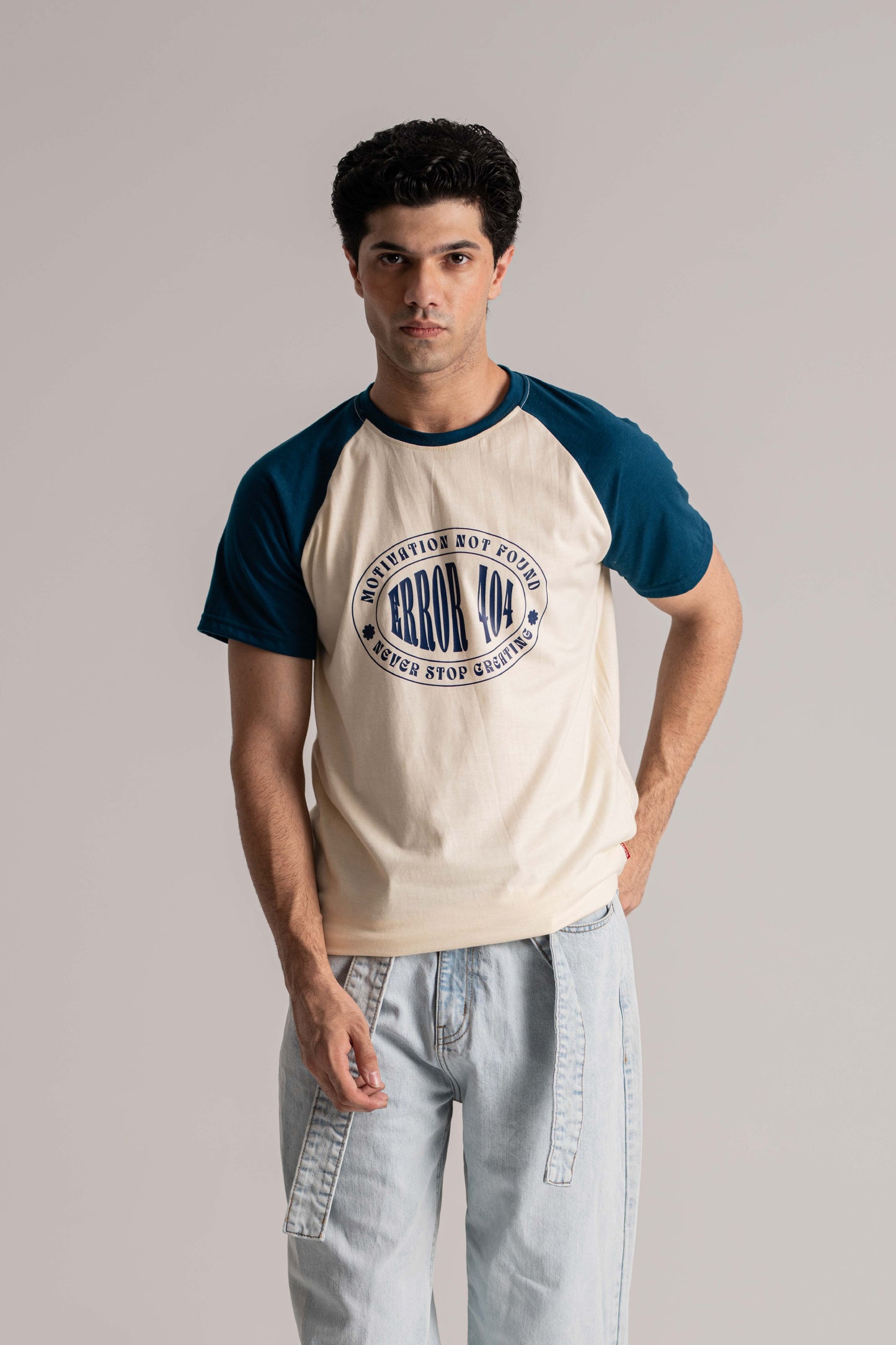 Beige Raglan Sleeve