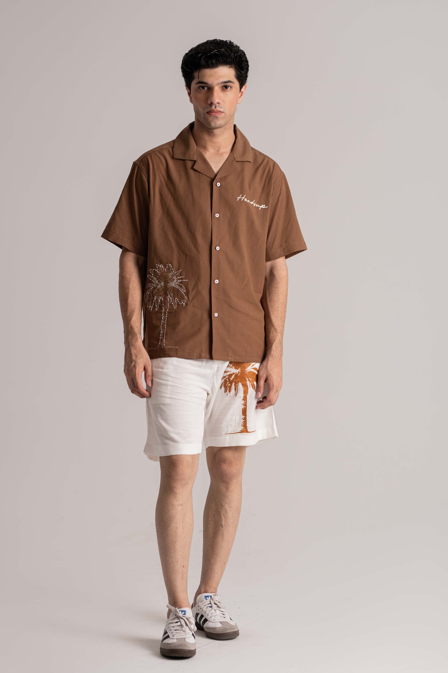Brown/White Regular Fit Set
