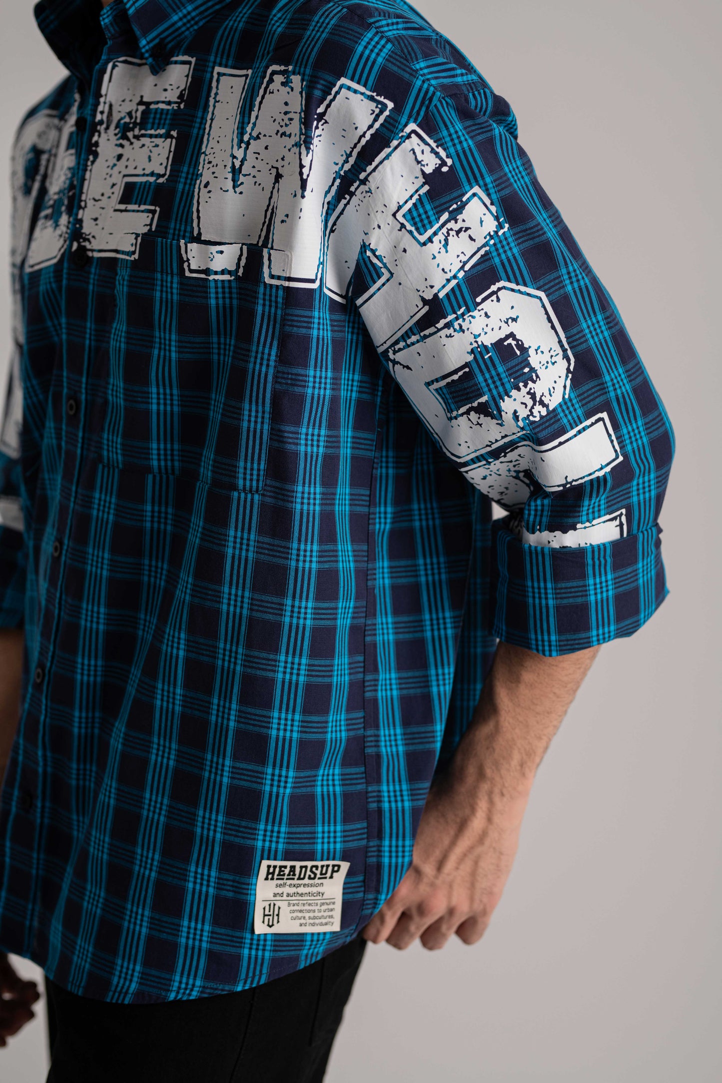 Blue Check Long Sleeve Shirt