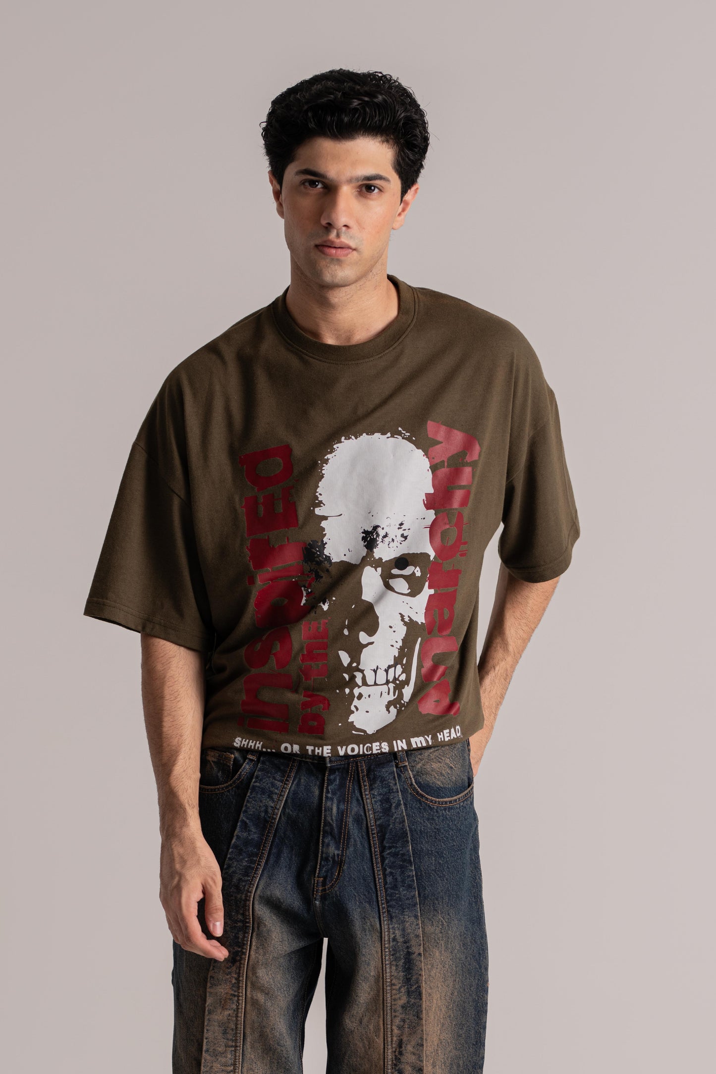 Olive Green Oversized T-Shirt