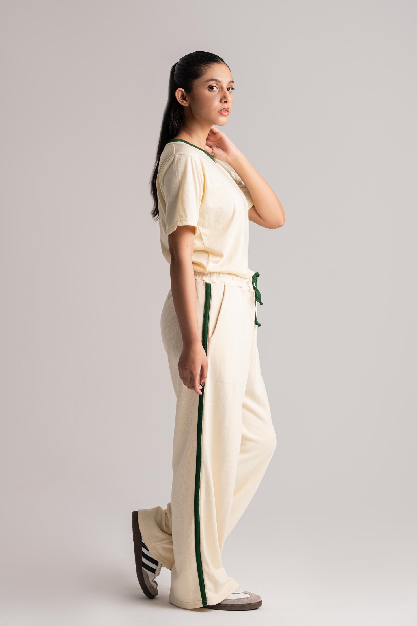 Cream Cotton Co-ord Set