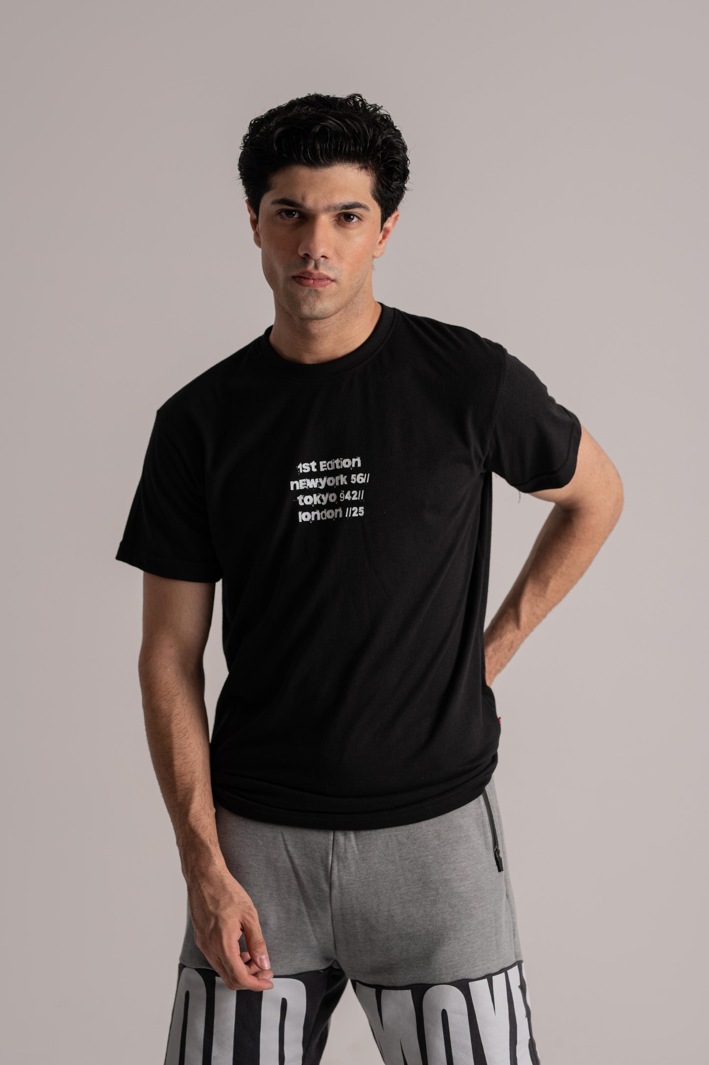 Black Basic Regular T-Shirt