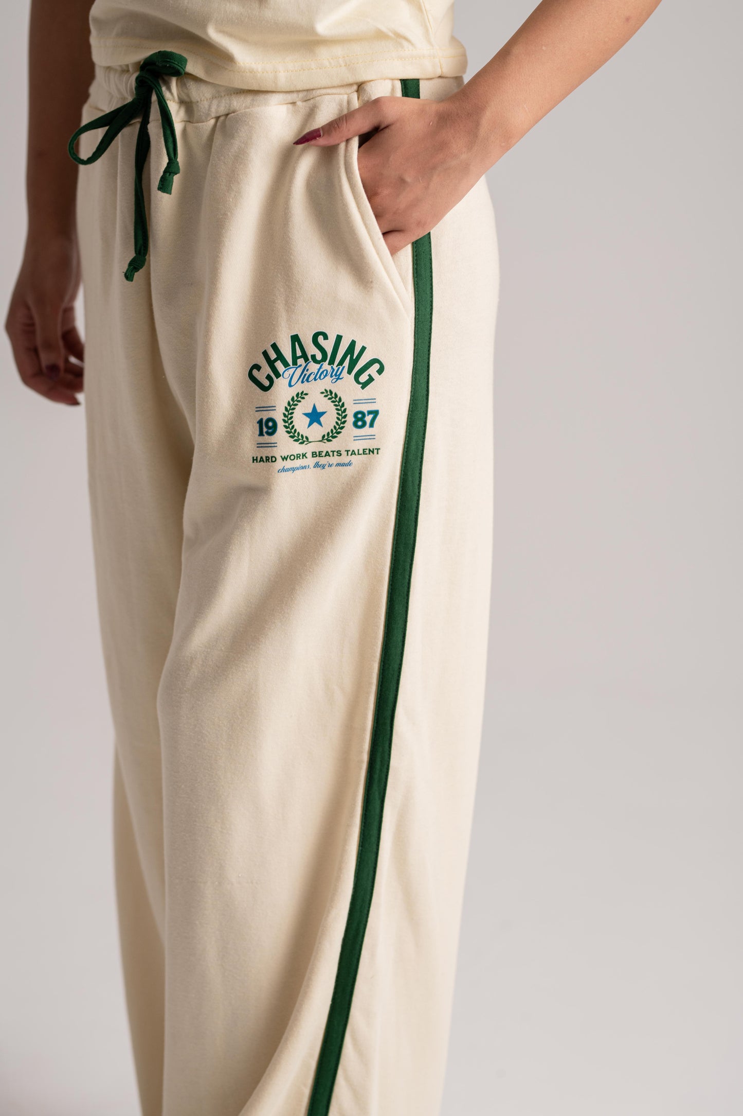 Cream Cotton Co-ord Set