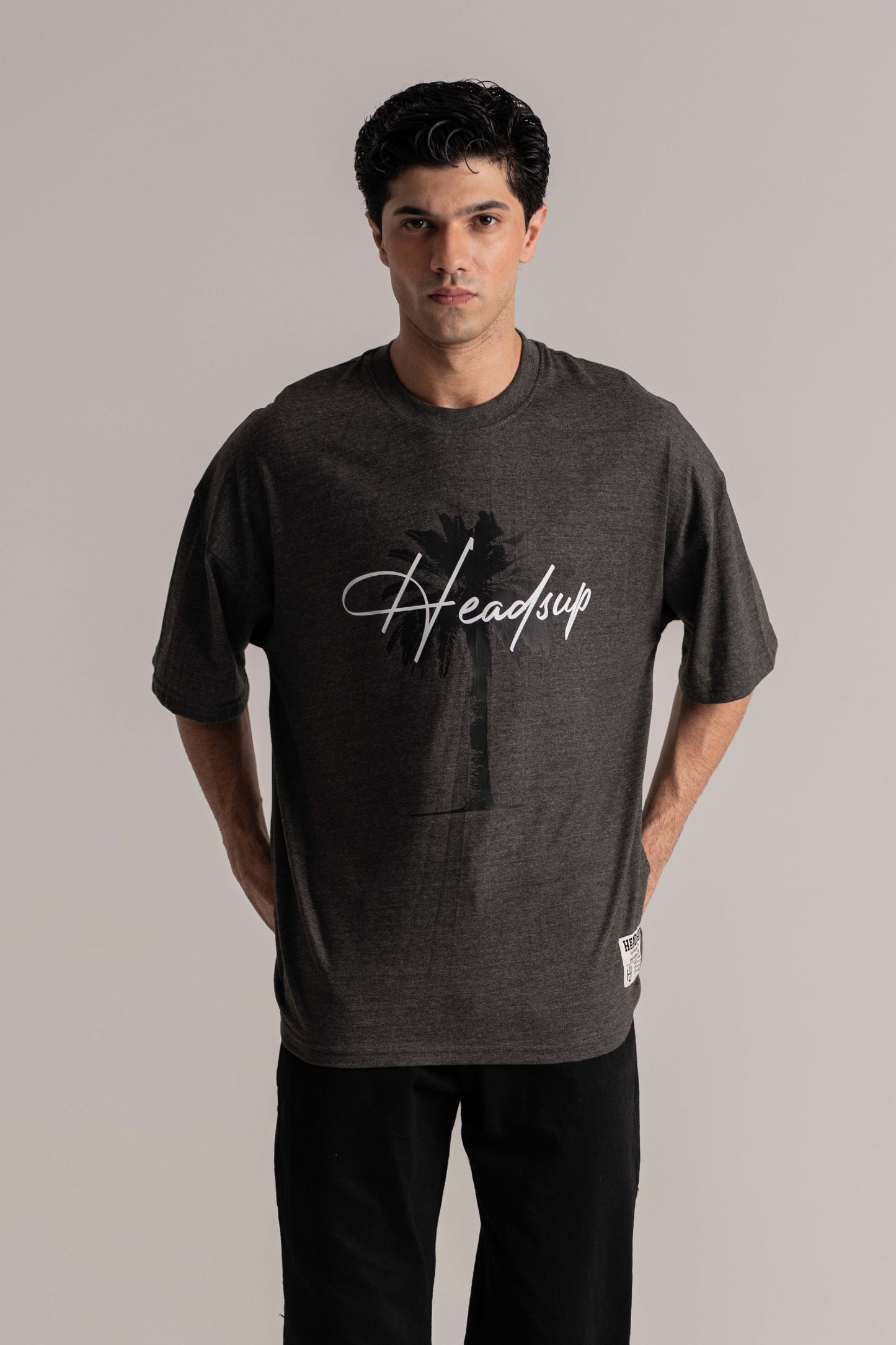 Melange Grey Oversized T-Shirt