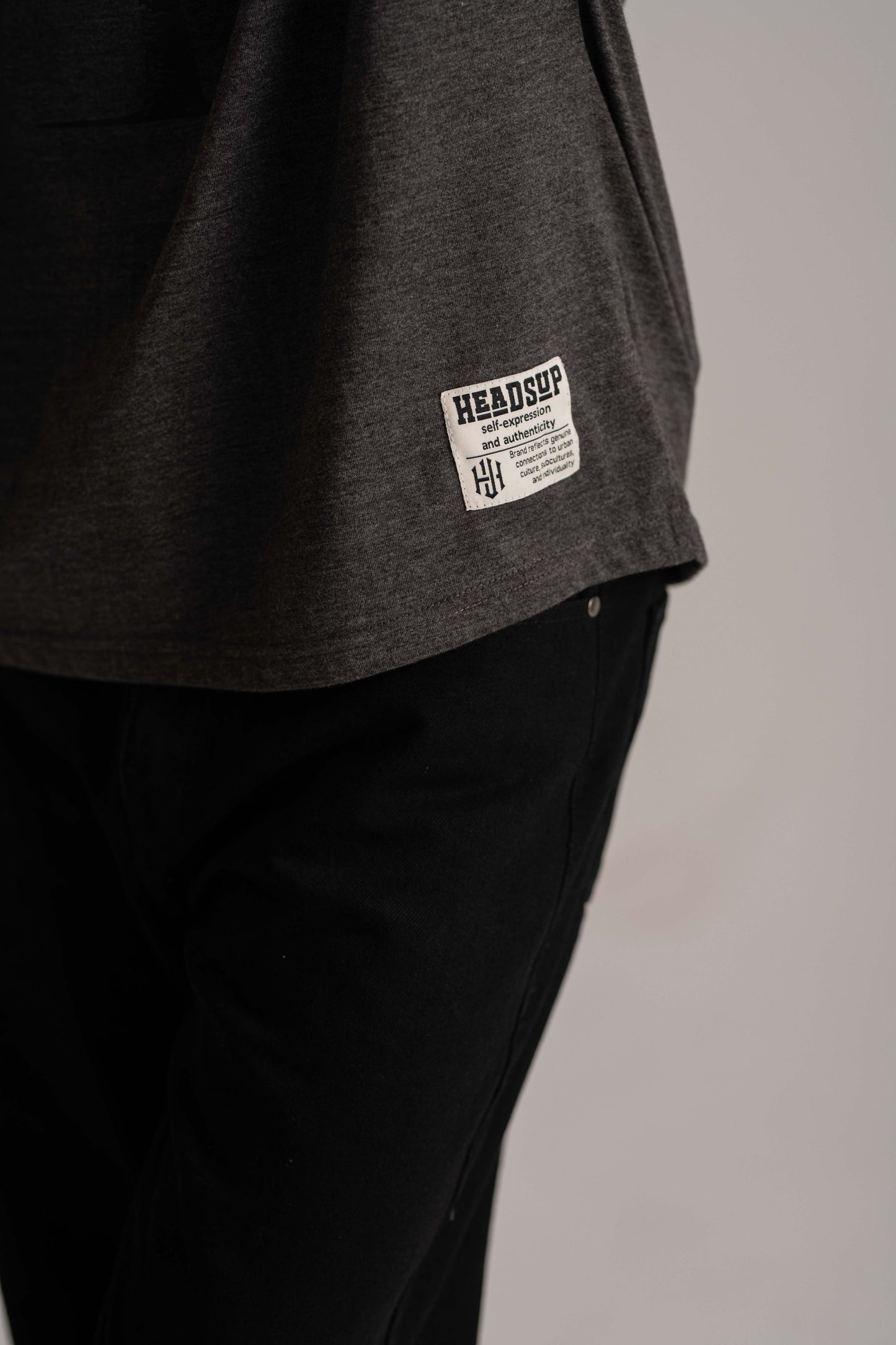 Melange Grey Oversized T-Shirt