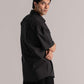 Black Relax Fit Half Sleeve Shirt