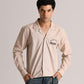 Beige Chambray Full Sleeve Shirt