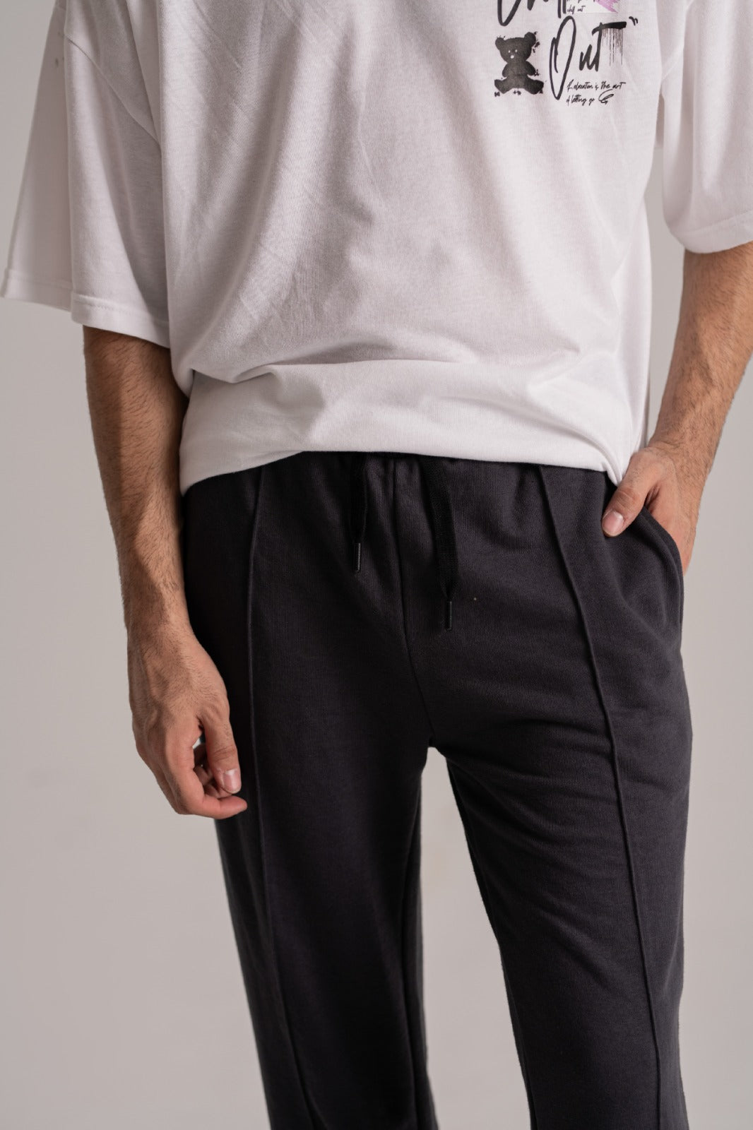 Charcoal Grey Loose Fit Terry