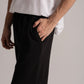 Black Oversized Flare Bottom Pants