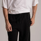Black Oversized Flare Bottom Pants