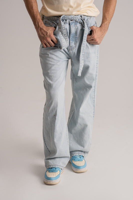 Ice Blue Denim Pant