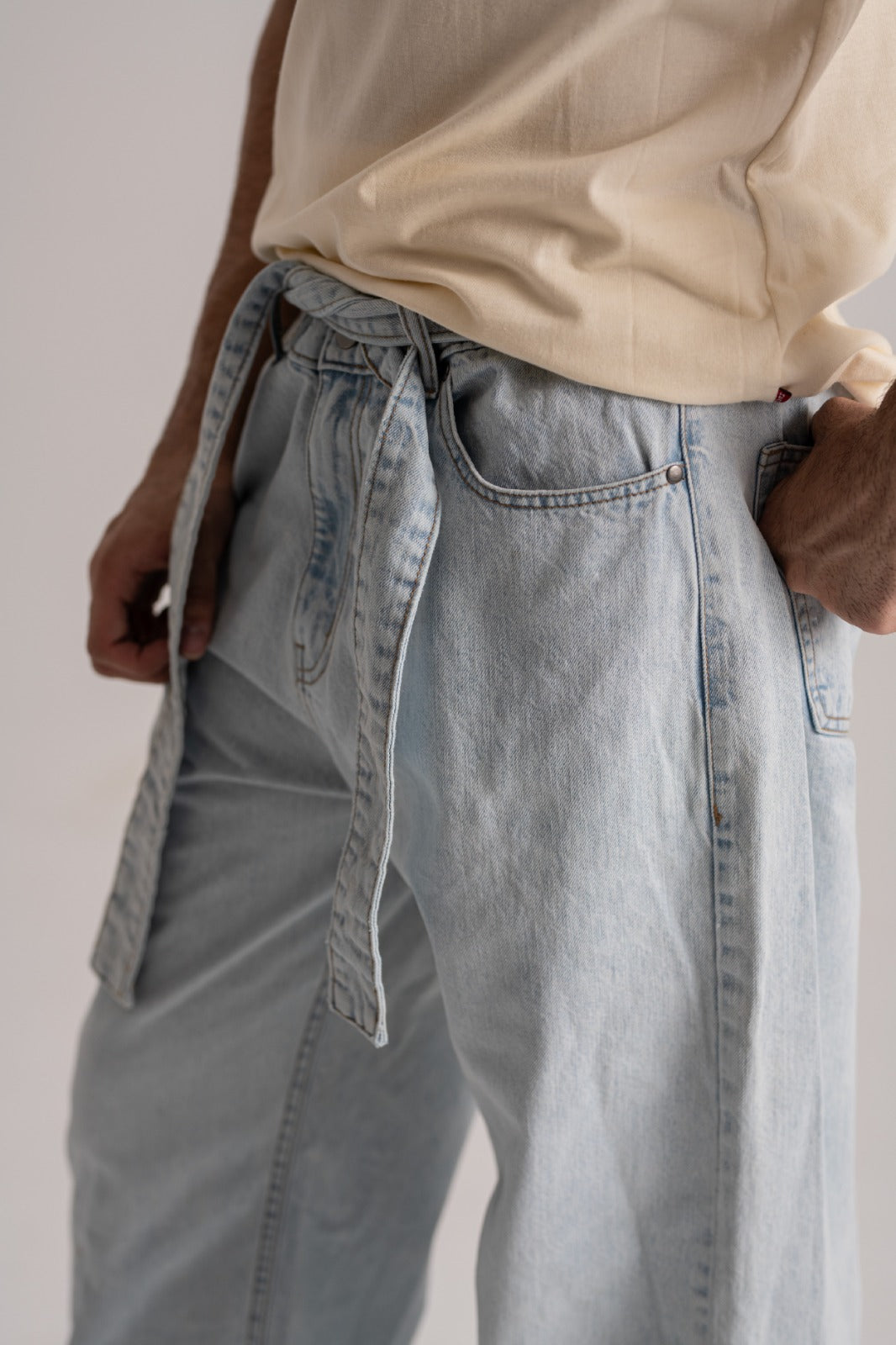 Ice Blue Denim Pant