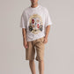 White Oversized Signature Graphic Tee