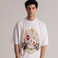 White Oversized Signature Graphic Tee