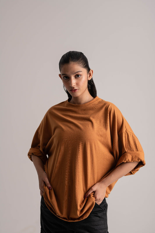 Camel Oversized Tee