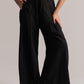 Black Relaxed Fit Flare Jeans