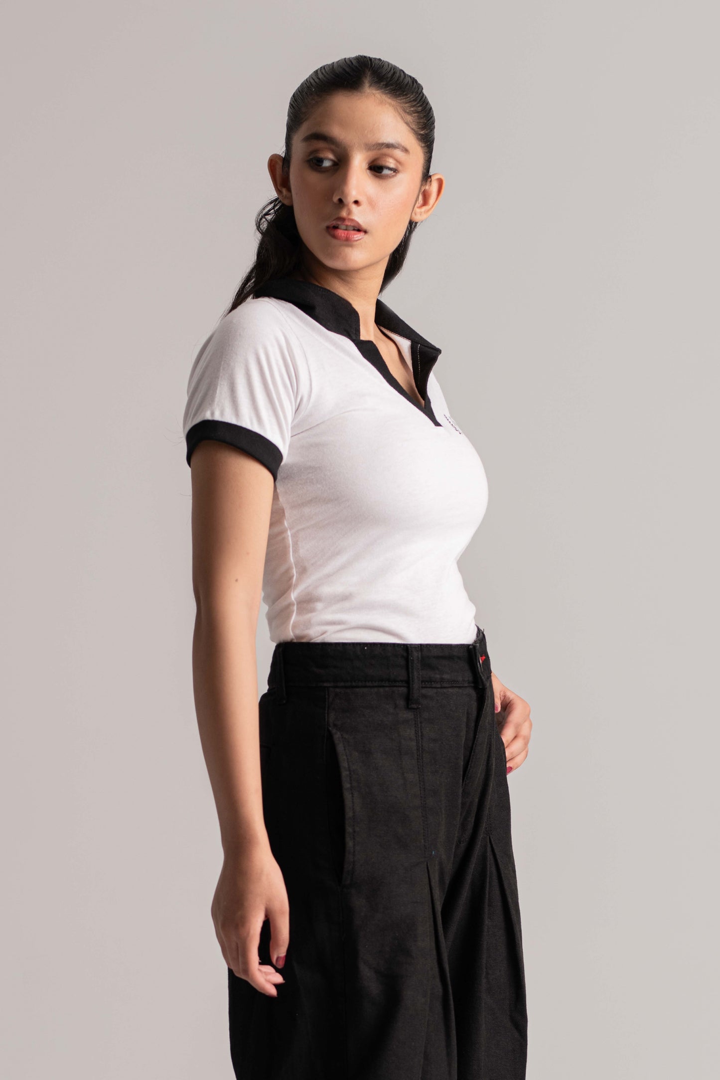 Green Cotton Jersey Crop Top