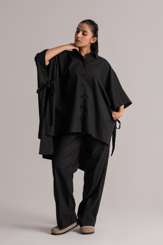 Black Cotton Co-ord Set