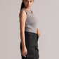 Grey Basic Crop Top