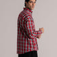 Cotton Blue Check Long Sleeve Shirt