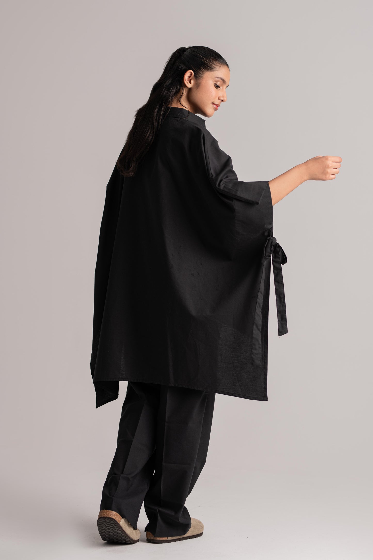 Black Cotton Co-ord Set
