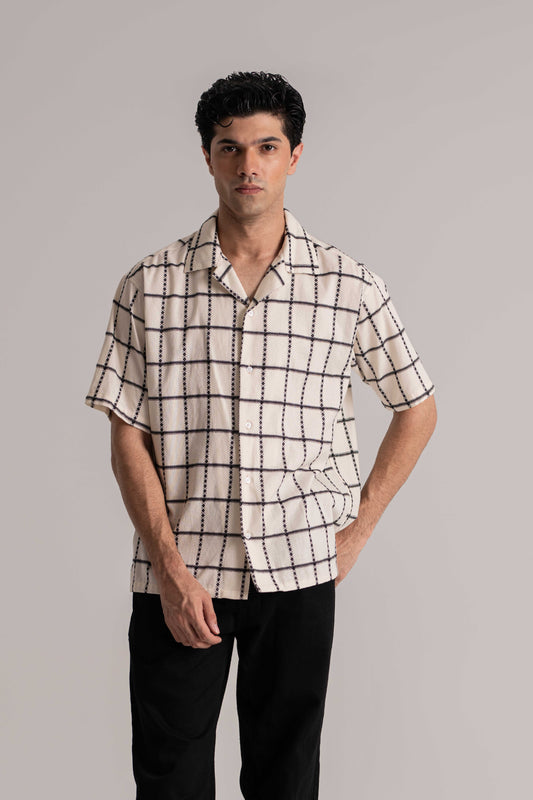 Off-White Half Sleeve Shirt