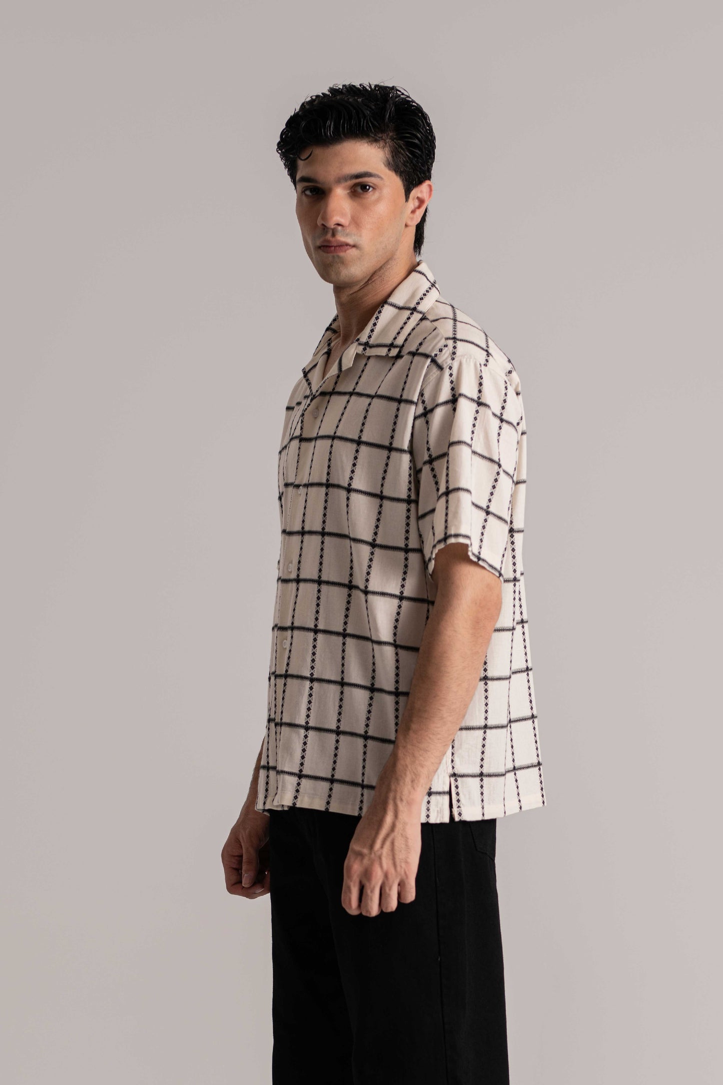 Off-White Half Sleeve Shirt
