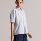 Light Blue Cotton Chambray Crop Top