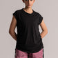 Black Cotton Jersey Top