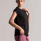 Black Cotton Jersey Top