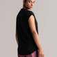 Black Cotton Jersey Top