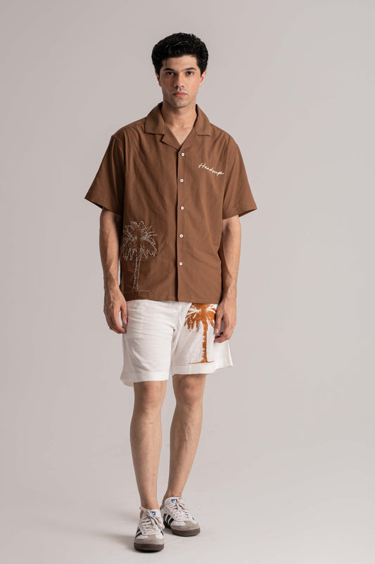 Brown/White Regular Fit Set