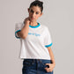 White Loose Fit Crop Top