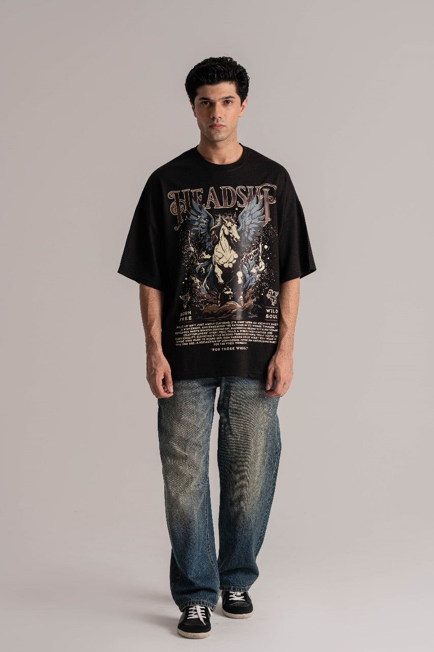 Black Oversized Basic T-Shirt