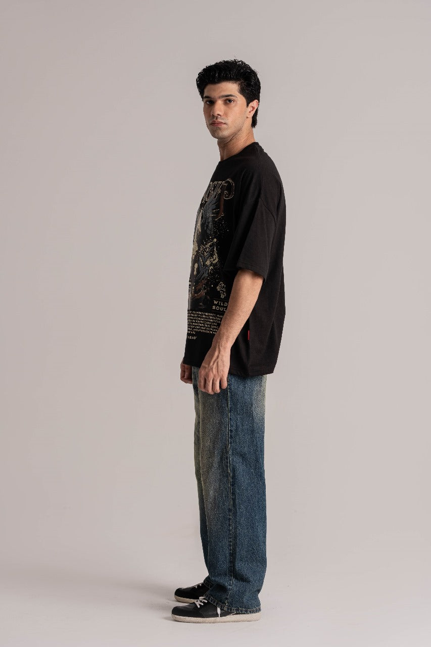 Black Oversized Basic T-Shirt