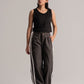 Black Cotton Tank Top