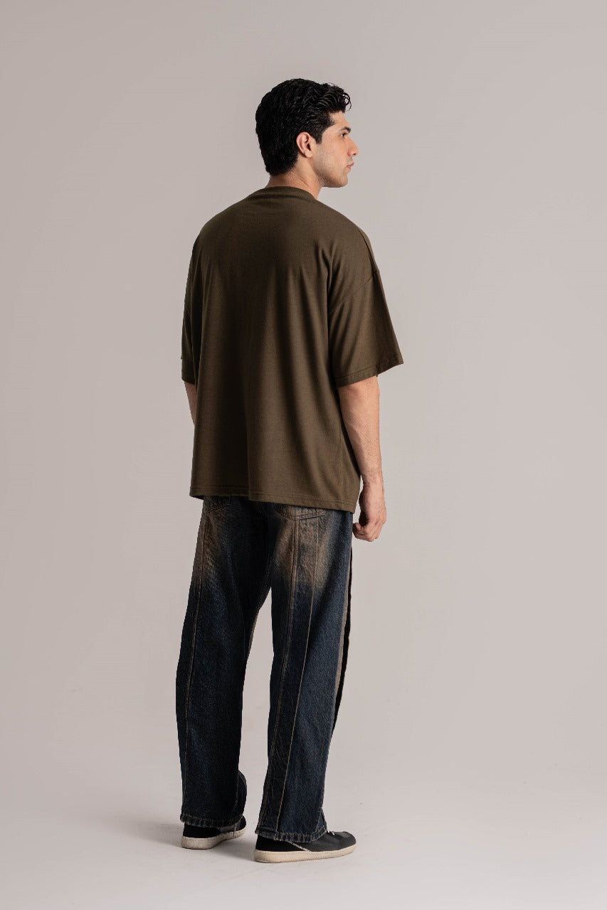 Olive Green Oversized T-Shirt