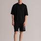 Black Oversized Cotton Jersey Tee