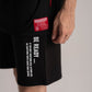 Black Terry Shorts with Cross Pocket