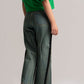 Blue Cotton Denim Flare Jeans
